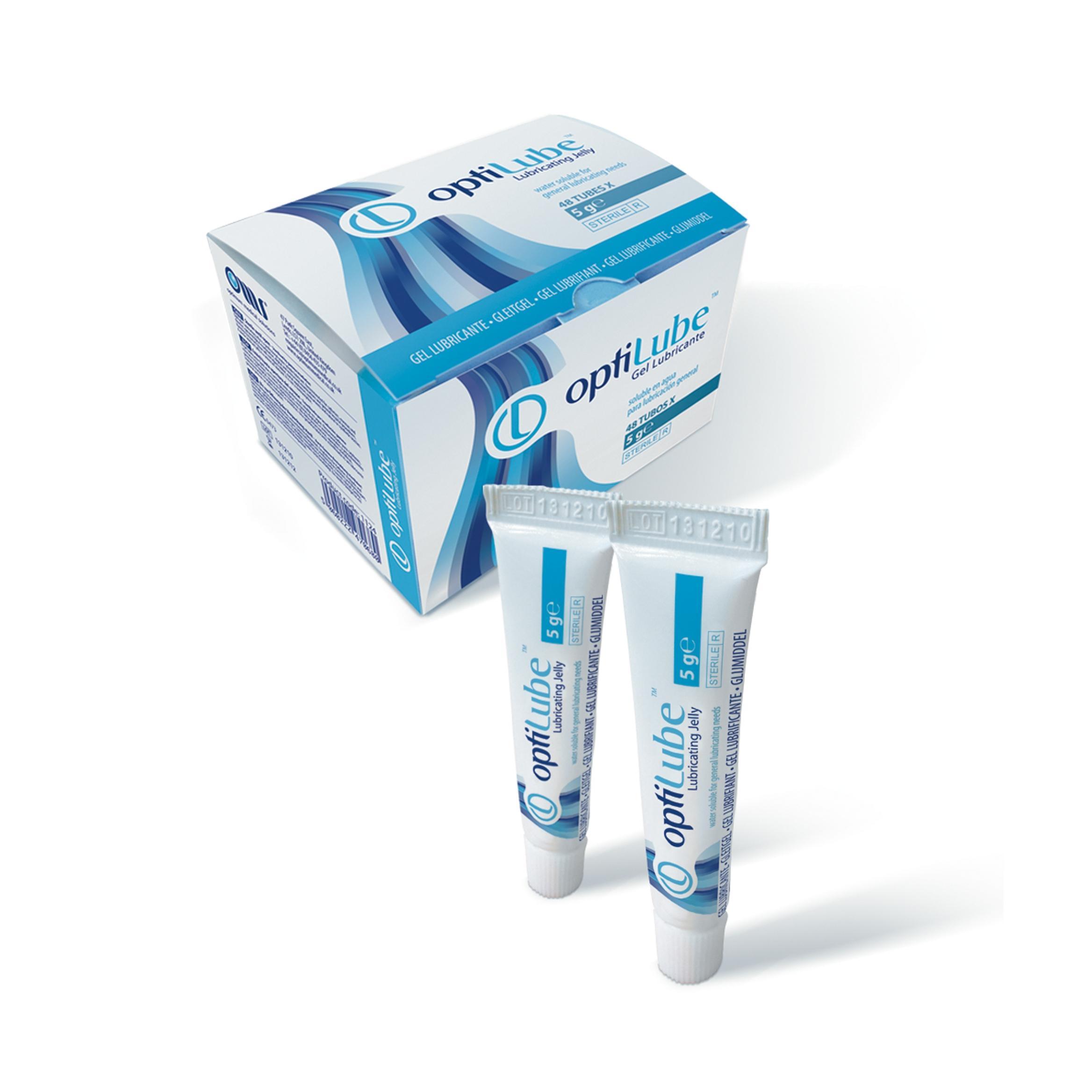 Sterile lubricating gel OPTILUBE